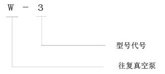 W真空泵型號(hào)說明